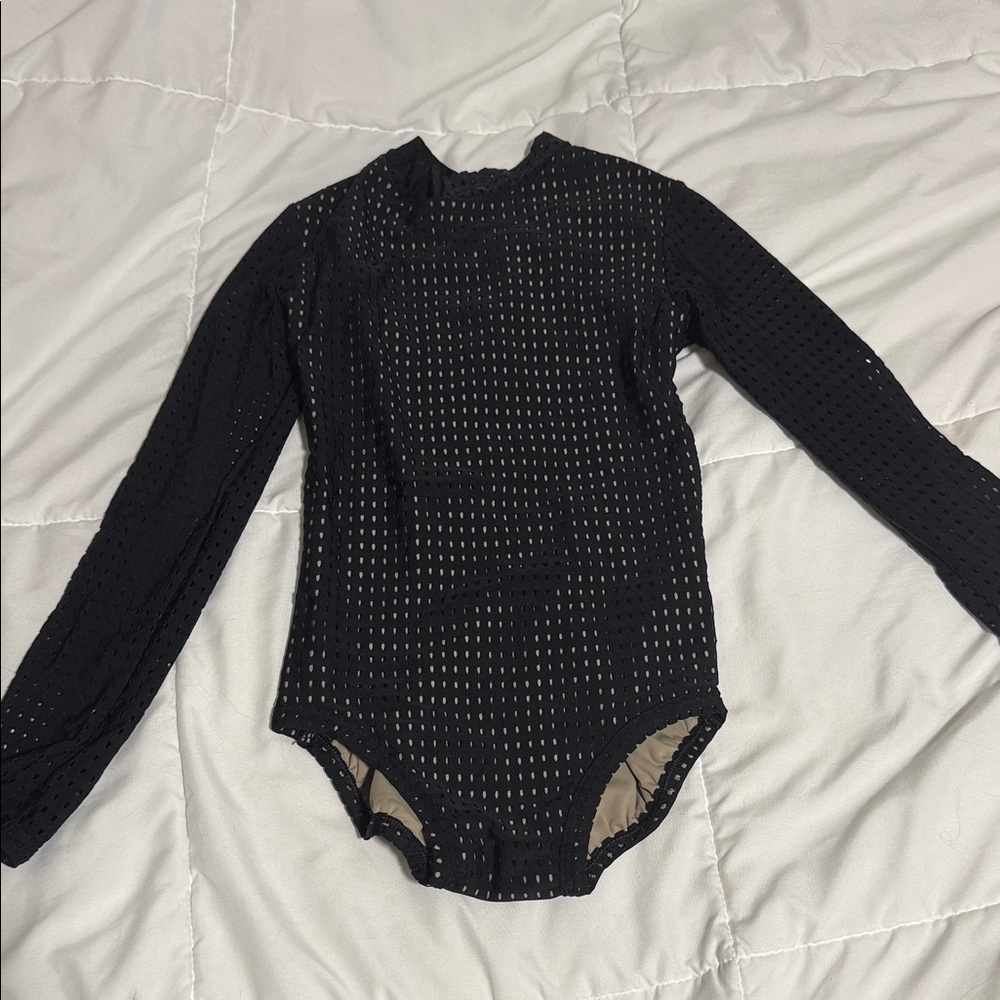 Five the Label Black Long Sleeve Leotard YXL